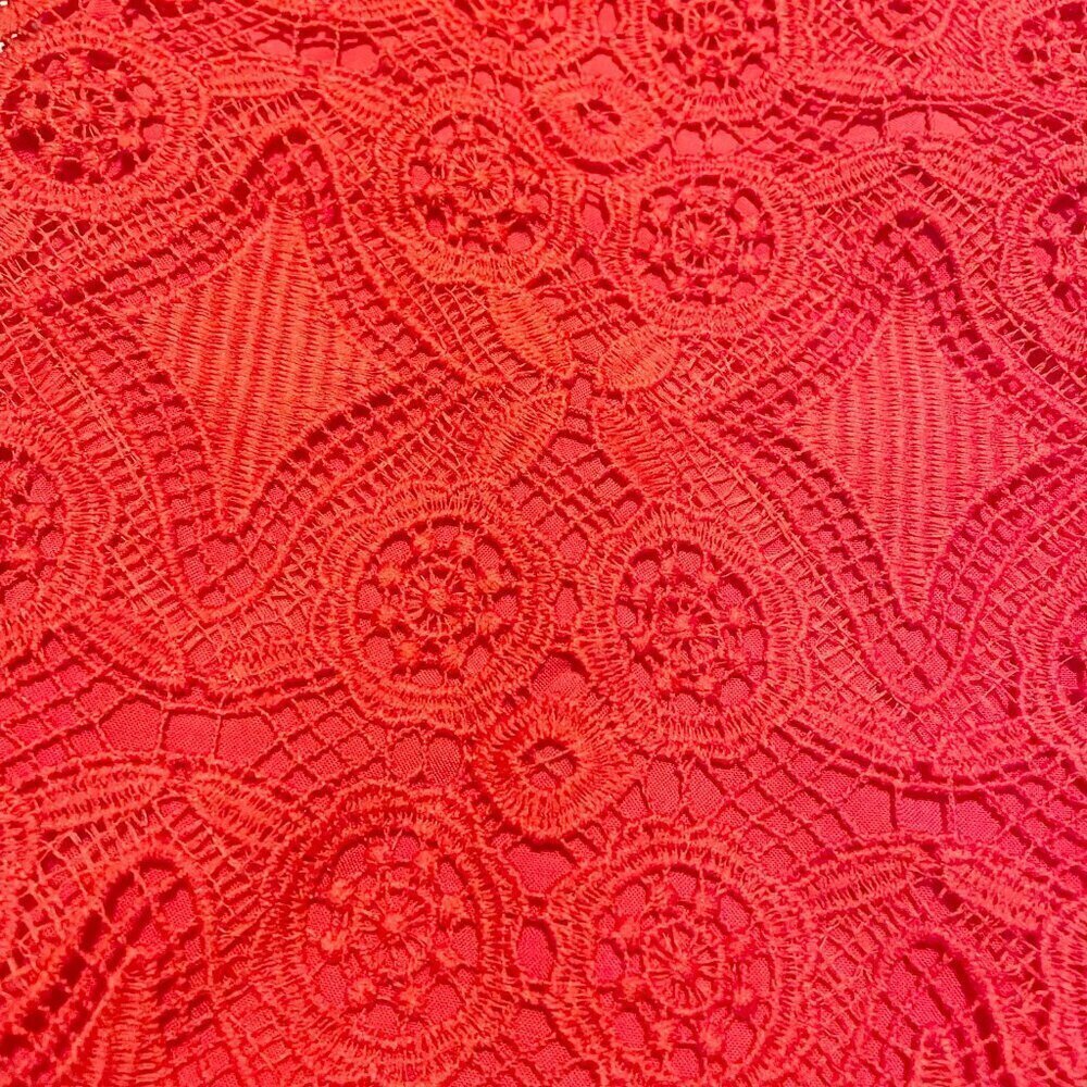 Hollister Red Lace Skirt Womens Size 5 - Picture 2 of 16